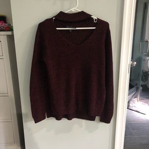 Derek Heart Maroon Sweater